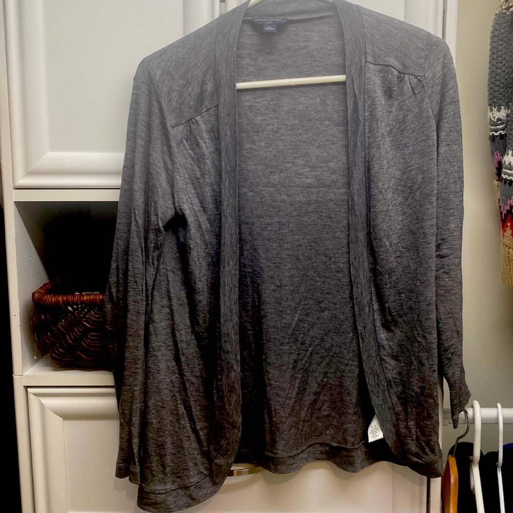 Banana Republic petite small gray cardigan